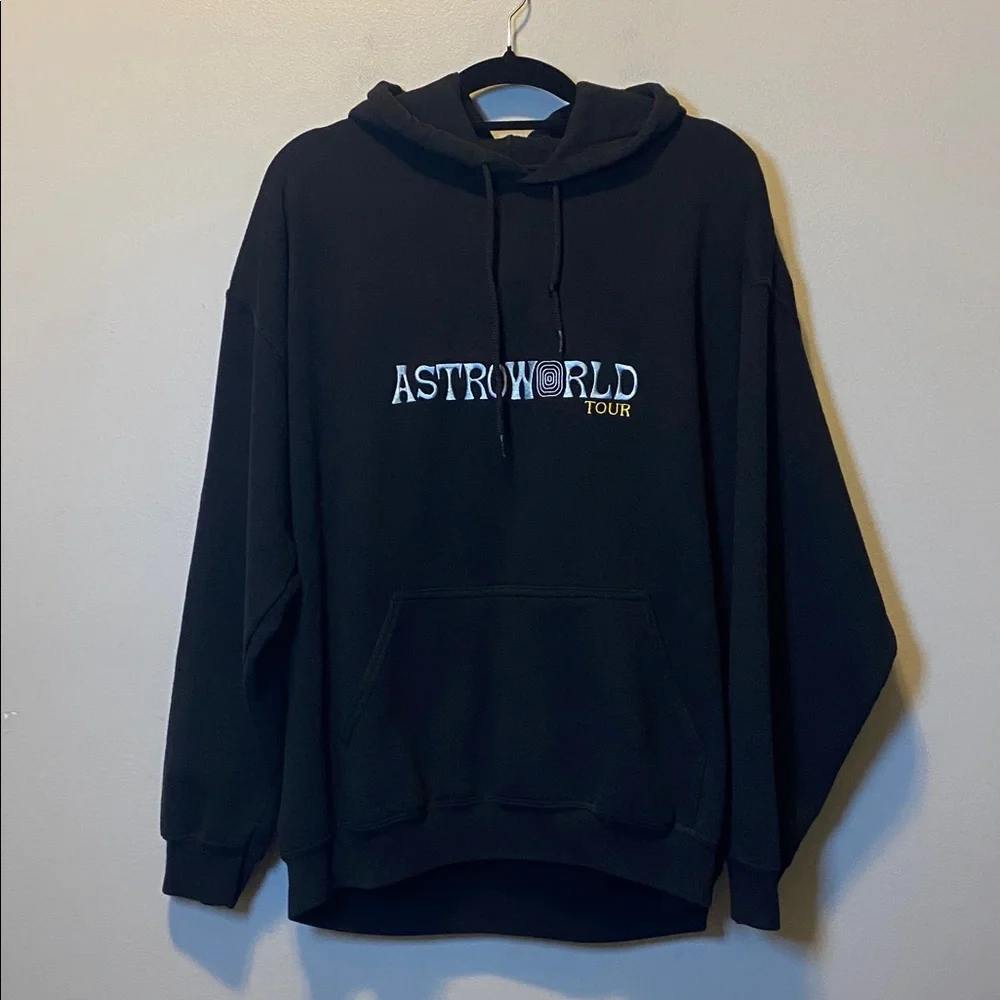 Travis Scott Astroworld Tour Wish You Were Here Hoodie Large Black Tour Dates - Picture 7 of 13